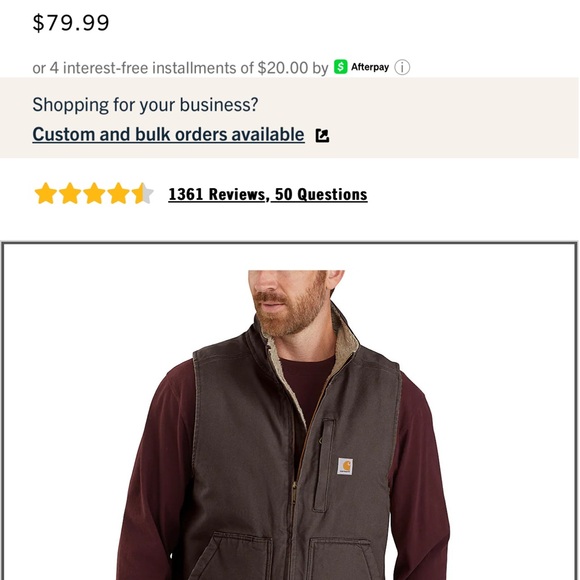 Carhartt Other - Carhartt Men's Brown Vest